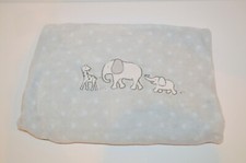 Circo Target Gray Elephant Giraffe Baby Blanket White Polka Dot