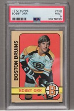 1972 Topps #100 Bobby Orr PSA 9 Mint HOF