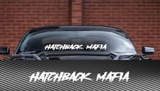 Hatchback Mafia Windshield Banner Decal Sticker Graphic Jdm Euro C
