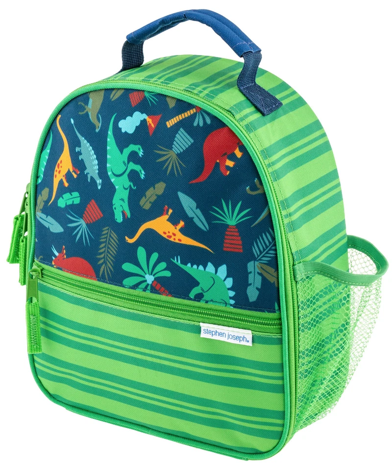 Lancheira Stephen Joseph dinossauro com zíper puxador - Material escolar - Imagem 2 de 4