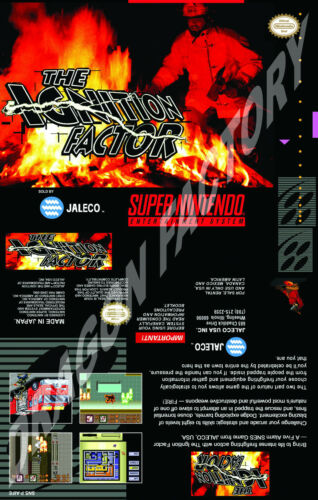 THE IGNITION FACTOR - Super Nintendo SNES USA - Jaquette Cover UGC - Picture 1 of 5