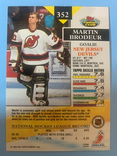 Martin Brodeur New Jersey Devils - Choose From Over 150 Cards - Picture 19 of 281