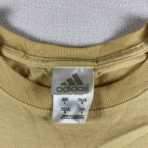 Camisa Notre Dame Para Hombre Grande Amarilla Manga Larga Adidas NCAA Lucha Irlandesa - Imagen 6 de 8
