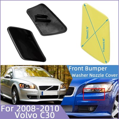For Volvo C30 2008 2009 2010 Painted Front Bumper Headlamp Washer Spray Cover