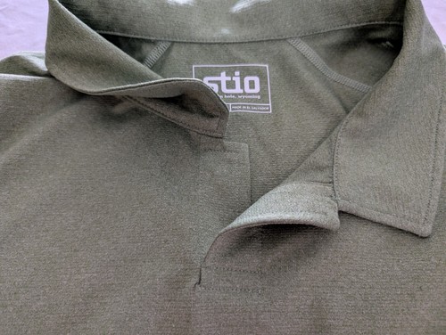 Polo STIO Para Hombre XL Verde Ropa Activa Manga Corta Pullover Logo Golf Atletismo - Imagen 5 de 12