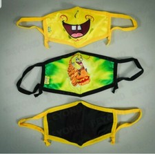 SpongeBob FACE MASK 3-Pack Kids Sponge Bob NEW 
