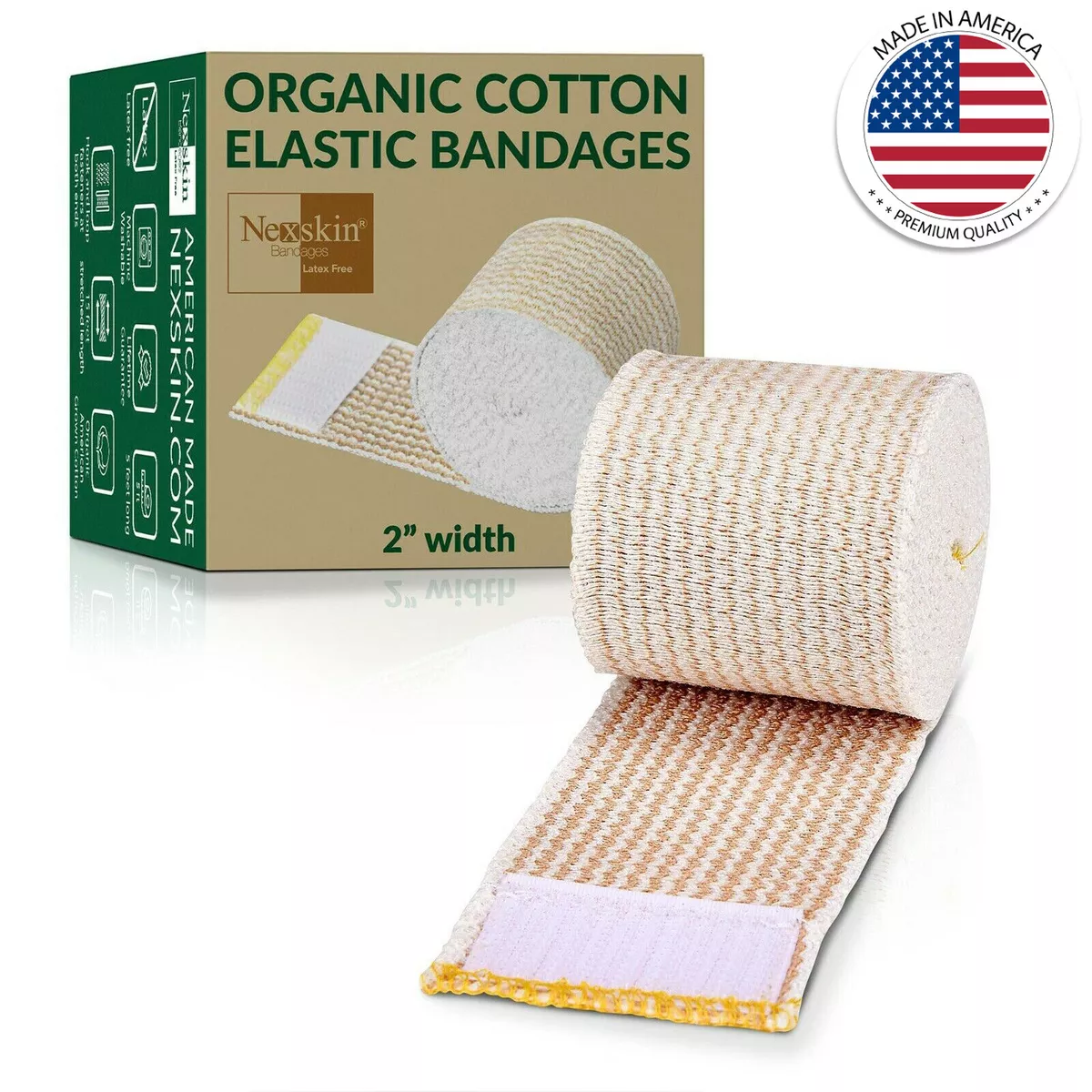 Elastic ribbon organic cotton