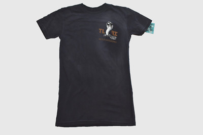 True Love False Idols Mens TLFI Charmer Snake Cobra Black Wash Shirt NWT Small