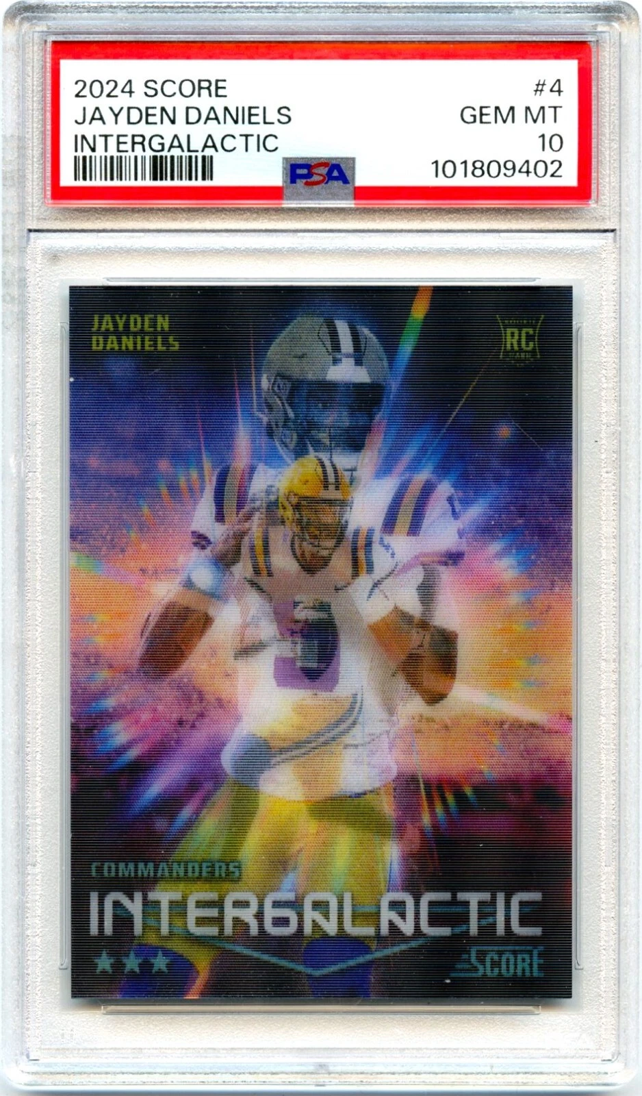 Jayden Daniels Panini Score Intergalactic #4 Base
