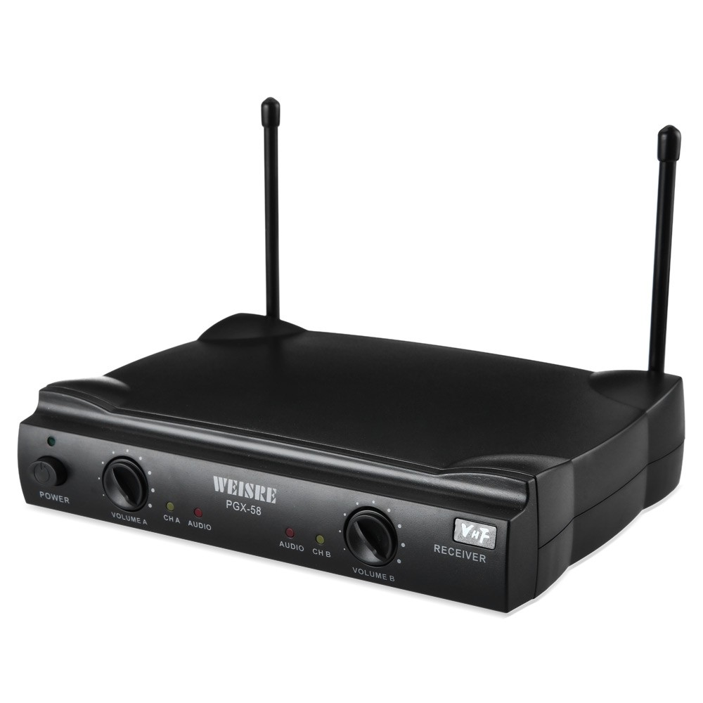 Weisre PGX58 Vhf Doppio senza Fili Microfono Microfono Microfono con Ricevitore per Karaoke Nuova ec7d77 Weisre PGX58 Vhf Doppio senza Fili Microfono Microfono Microfono con Ricevitore per Karaoke Nuova ec7d77