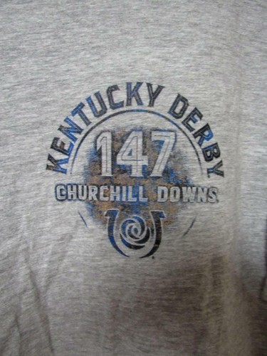 Kentucky Derby 147 Churchill Downs Men's Size XL Short Sleeve T-Shirt A1 5399 - Picture 2 of 3