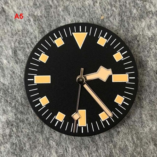Reloj retro de 28,5 mm esfera/reloj manecillas verde luminoso esfera modificada para NH35/NH36 - Imagen 5 de 15