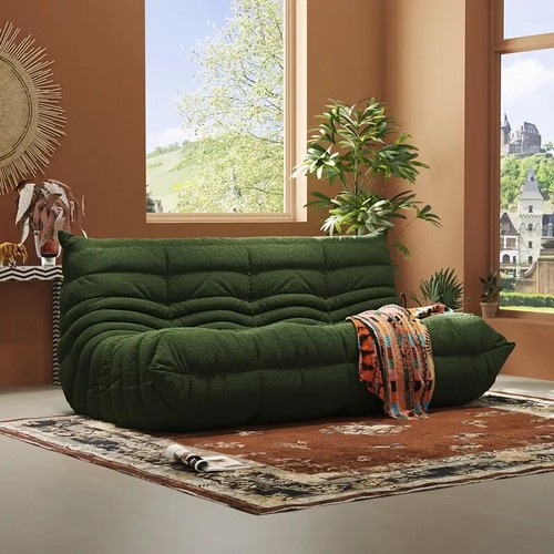 Chesterfield Sofa 1 to 3 Seats Caterpillar Lazy Sofa Tatami Floor Sofa Nap Couch - Picture 18 of 72