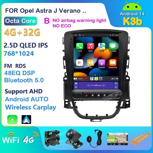 For Opel Vauxhall Astra J 9.7" Touch Android 14 Car Stereo GPS Navi CarPlay AUTO - Picture 14 of 20