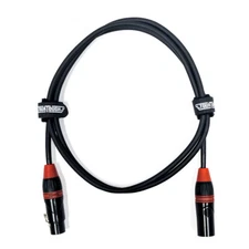 3' - 100' Color Coded 3-Pin Professional Light DMX Cable with Locking XLR Ends