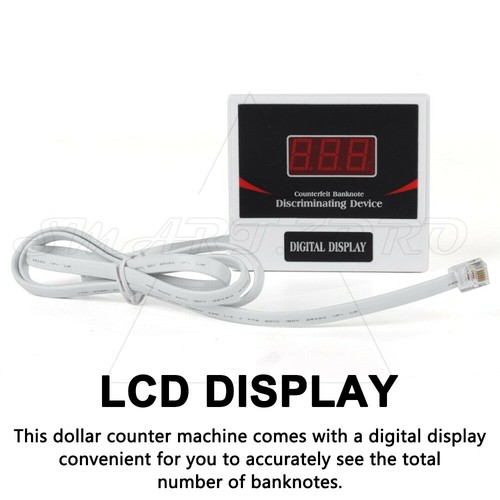 Bill Counter Money Cash Counter Machine Note Counting Machine Automatic AU Plug - Picture 10 of 12