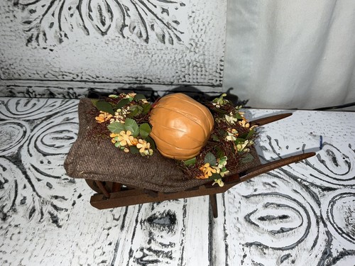 Byers Choice Fall Harvest Pumpkin ~ Wheelbarrow - Picture 9 of 10