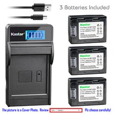 Kastar Battery LCD Charger for Samsung IA-BP105R IA-BP210R Samsung HMX-F90