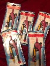 2 Staedtler Pencil Compass Blunt Metal Safety Tip Inches/Metric Scale Brand NEW