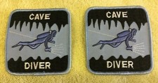 CAVE DIVER PATCHES - 2 PATCHES TOTAL - NACD NSS-CDS PADI SDI NAUI SSI