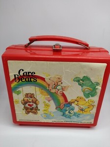 CARE BEARS PLASTIC LUNCH BOX ALADDIN 