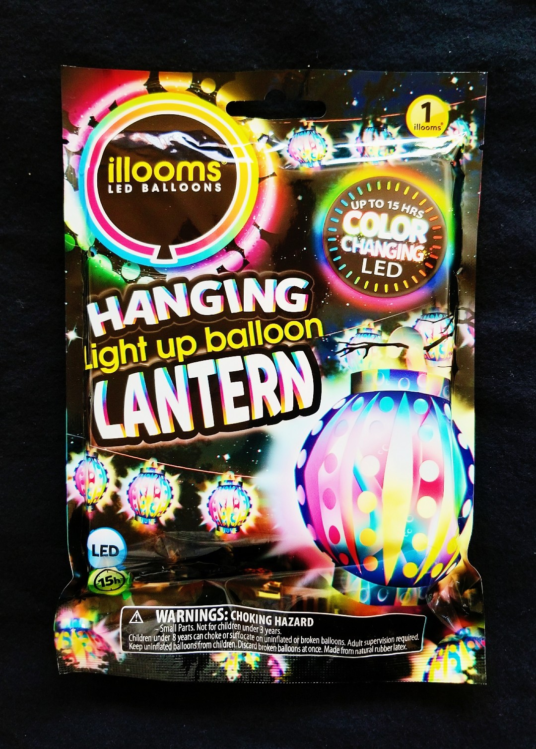 Illooms LED Hanging Lanterns Marble Light Up Balloon LOT Color Changing Neon NEW
