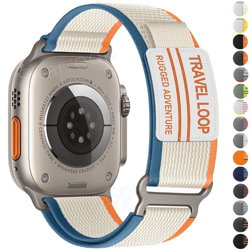 Nylon Sport Band Strap for Apple Watch 10 9 8 7 6 5 SE Ultra 2 41/42/44/45/49mm - Picture 1 of 42