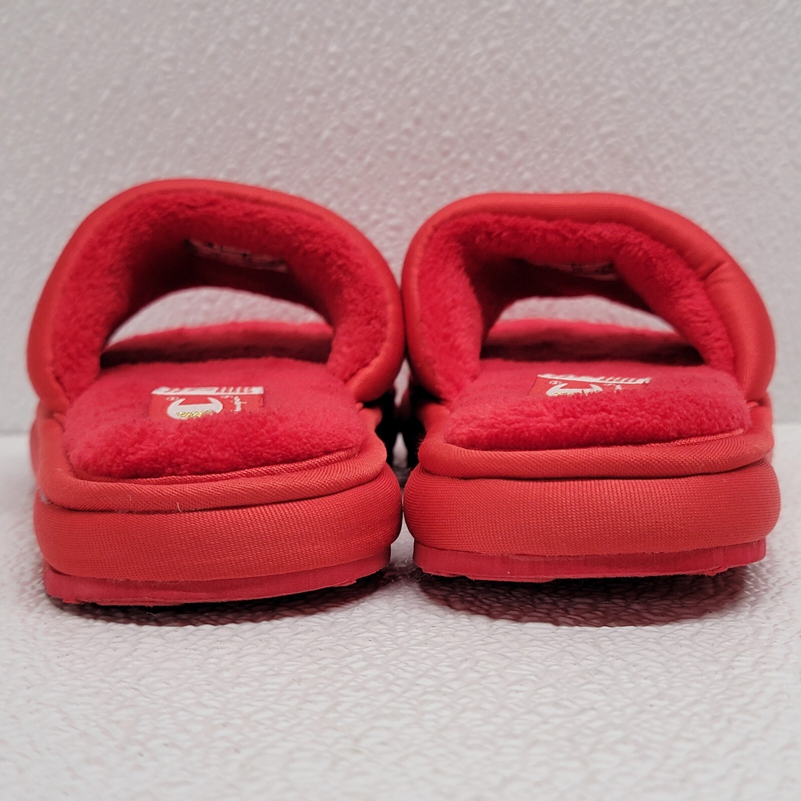 PANTOFOLA D’ORO Sandali ciabatte Champion Slides nucleo peluche rosso oro bambino taglia 12P