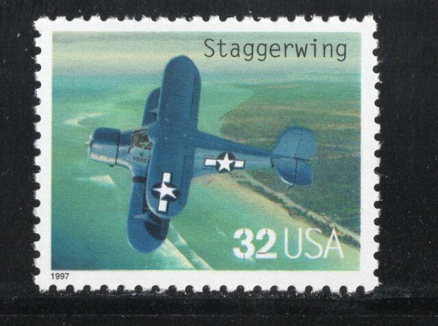 3142j * STAGGERWING * U.S. Postage Stamp MNH