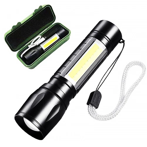 2 Stück Taschenlampe LED Aufladbar USB Super Hell Taktisches Fackel Lumen Akku - Bild 19 von 20