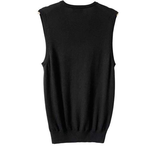 Express Black 100% Merino Wool Knit Lightweight Classic Sweater Vest Small - Picture 3 of 8