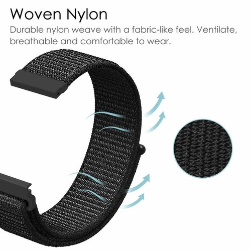 20mm 22mm Nylon Sport Loop Watch Band Strap For Samsung Galaxy Watch 6 /5 /4 / 3 - Picture 4 of 18