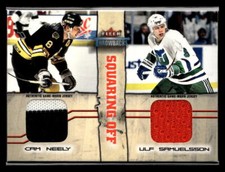 2002-03 Fleer Throwbacks #NNO Cam Neely / Ulf Samuelsson Squaring Off Jersey