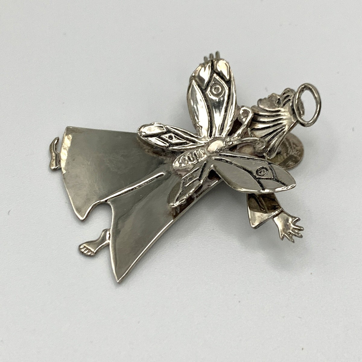 Vintage Scarf Clip Emilia Castillo Silver Christmas Tree Butterfly Neiman Marcus Neiman Marcus Emilia Castillo 1996 Silver | Mercari main image 4