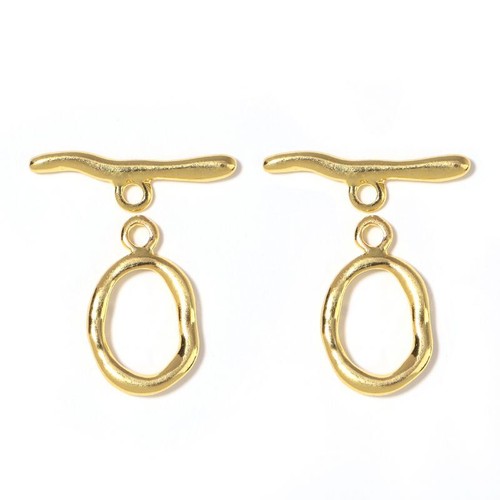 Irregular Curved OT Clasps Buckle Connectors DIY Bracelets Necklaces 5Sets/Lot - Picture 3 of 14