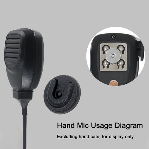 Universal Ham CB Radio Microphone Mic Hanger Holder W/ Back Hot Mount R7I2 - Zdjęcie 6 z 7