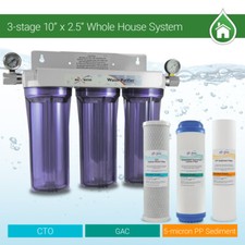 3 Stage Whole house water Sediment Carbon Fil...
