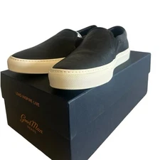 Goodman Men’s Edge Slip On Black Leather Made in Italy NWB Size 8
