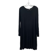 Old Navy Womens Shift Dress Long Sleeve Black Size M Tall
