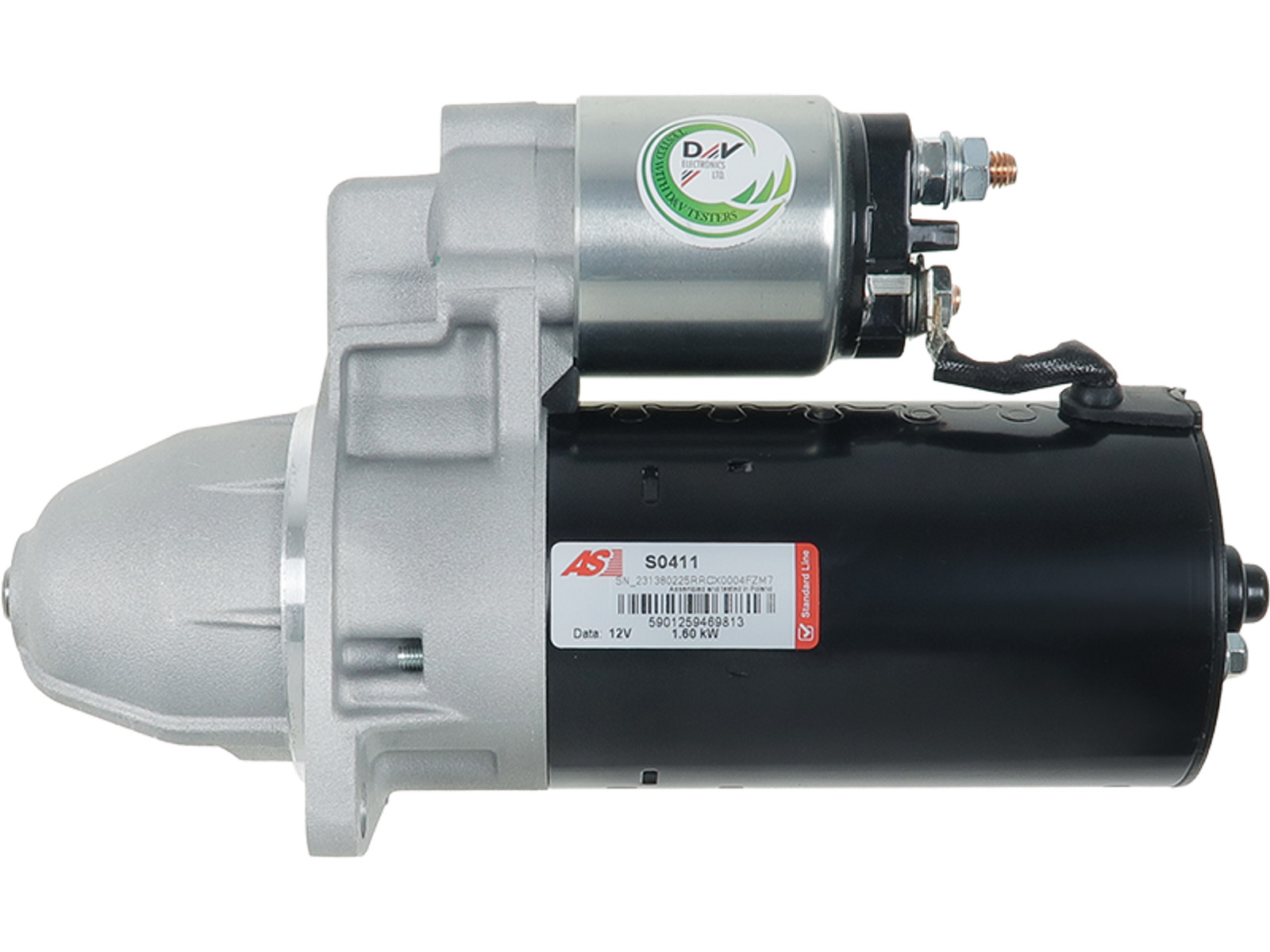 Brand New Starter Motor 12V 1.6kW 9T for PIAGGIO PORTER 1998 OE 0001109009
