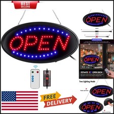Eye-Catching LED Open Sign - Dual Lighting Modes & Remote Control Convenience