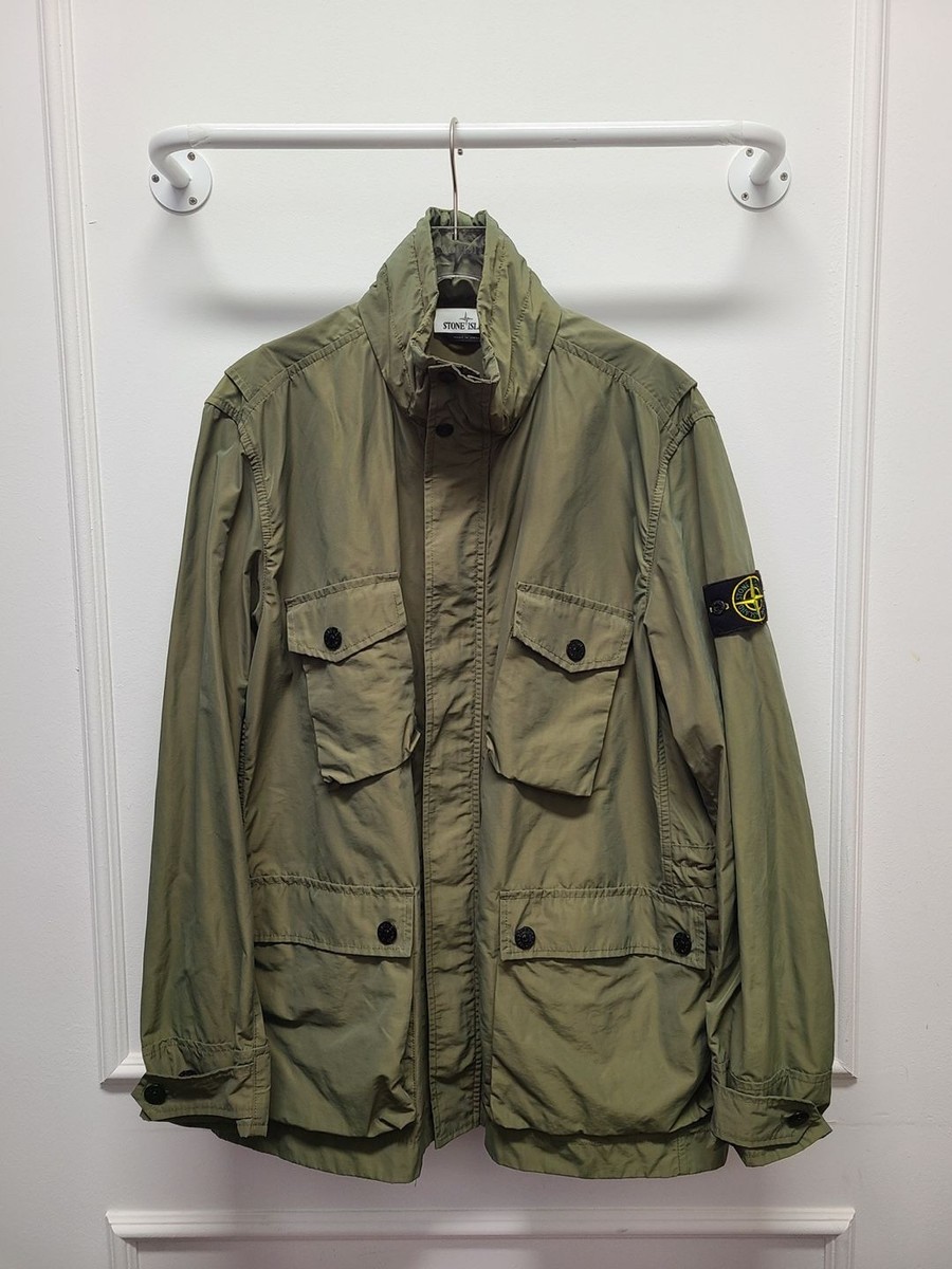 Stone Island Khaki Wappen Patch Microlapse Field Jacket SKU XXL | eBay
