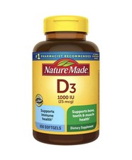 Nature Made Vitamin D3 25 mcg. 1000 IU 650 Softgels New Free Shipping 11/2028 FS