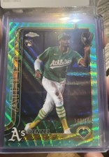 2025 Topps Chrome Update Series - Denzel Clarke #USC15 Aqua Refractor /199 (RC)