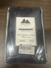 Mayfair Linen 500 Thread Count 100% Cotton Pillow Cases Queen King Size Navy New