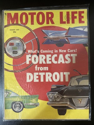 Motor Life August 1957 Turpike Cruiser Golden Hawk Eldorado Brougham Fiat Dart
