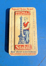 Sparbüchse Stabil Metallbaukasten Walther & Co Berlin um 1930 ähnl. Märklin Trix