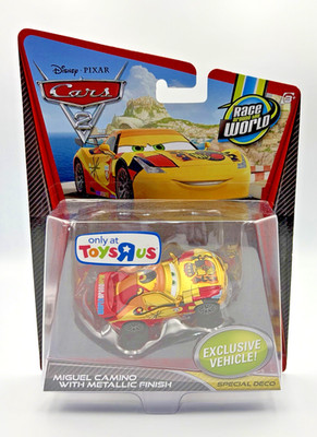 Disney Pixar Cars 2 Race Around the World Miguel Camino with Metallic Finish