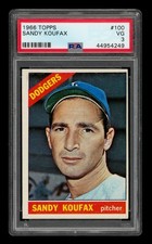 1966 Topps Set-Break #100 Sandy Koufax PSA 3 VG