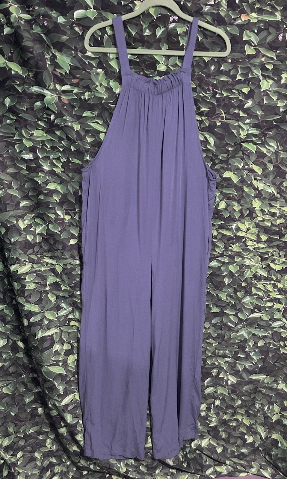 Mono Wild Fable Pierna Ancha Sin Mangas Azul Mujer Mediano Nuevo